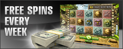 Offsidebet Netent Casino - Free Spins every week 1639